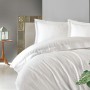 Cotton Box Elegant Saten Çift Kişilik Nevresim Takımı Beyaz
