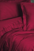 Cotton Box Elegant Saten Çift Kişilik Nevresim Takımı Bordo görseli 2
