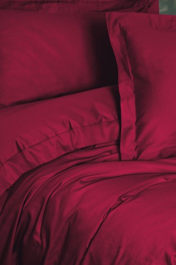 Cotton Box Elegant Saten Çift Kişilik Nevresim Takımı Bordo