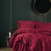 Cotton Box Elegant Saten Çift Kişilik Nevresim Takımı Bordo