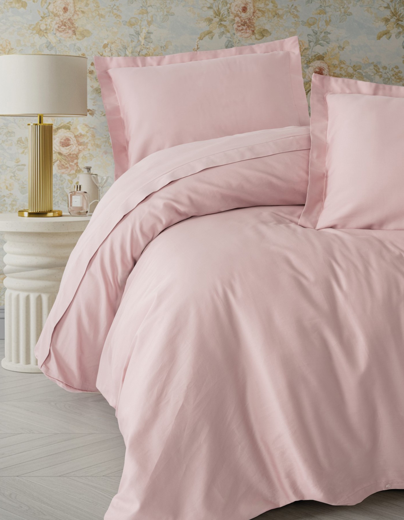 Cotton Box Elegant Saten Çift Kişilik Nevresim Takımı Pudra Cotton Box Elegant Saten Çift Kişilik Nevresim Takımı Pudra