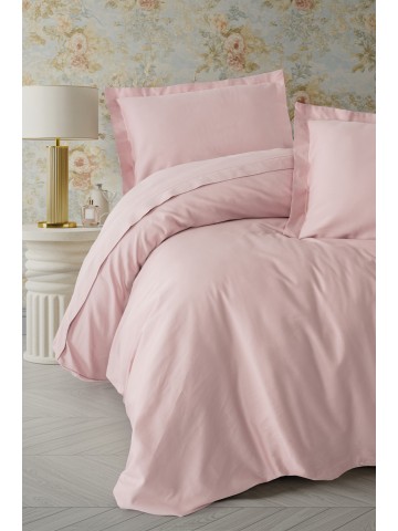 Cotton Box Elegant Saten Çift Kişilik Nevresim Takımı Pudra