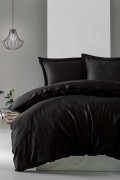 Cotton Box Elegant Saten Çift Kişilik Nevresim Takımı Siyah