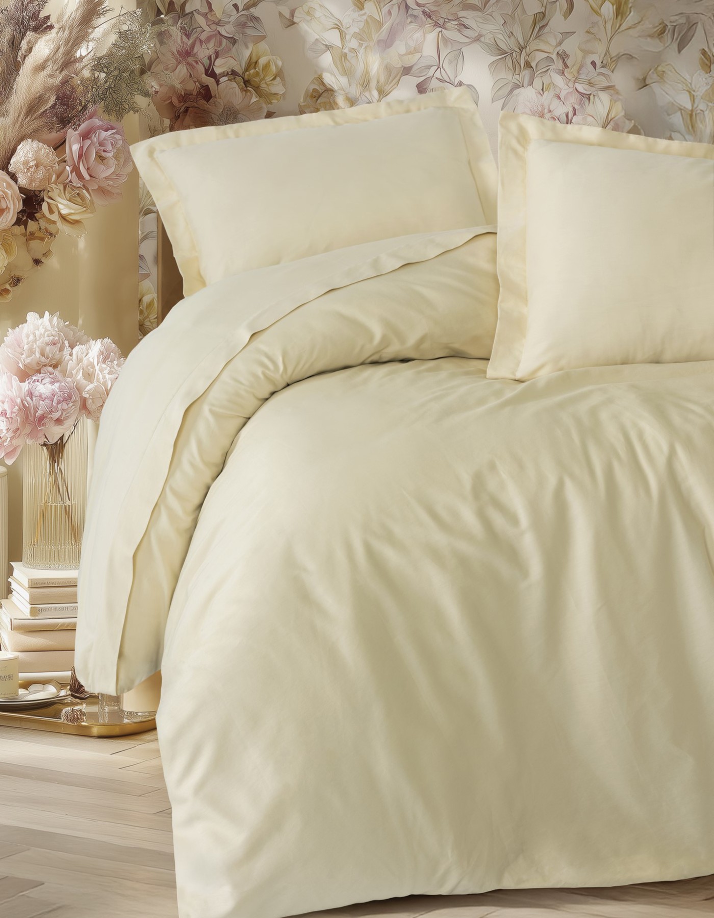 Cotton Box Elegant Saten Tek Kişilik Nevresim Takımı Bej Cotton Box Elegant Saten Tek Kişilik Nevresim Takımı Bej