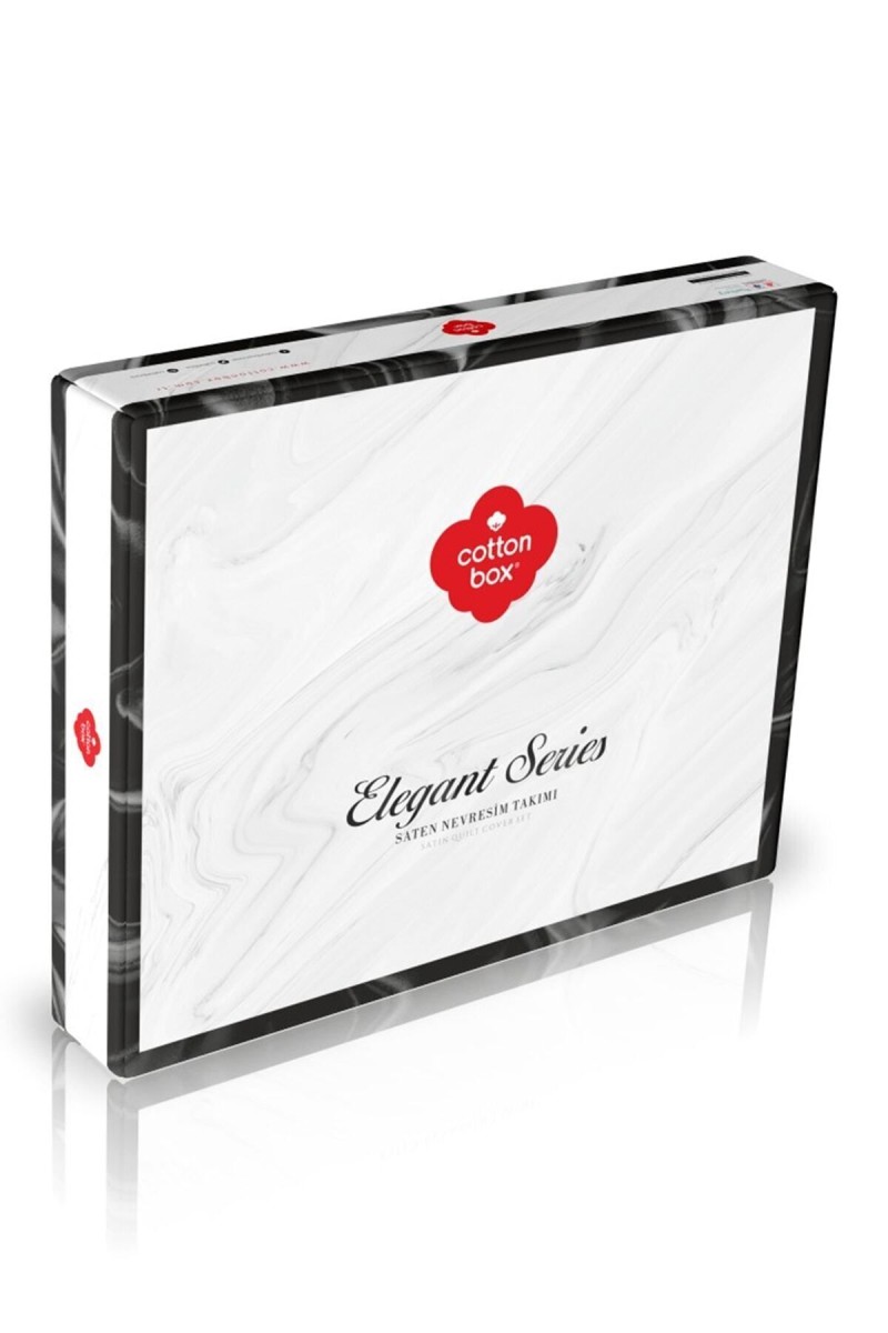 Cotton Box Elegant Saten Tek Kişilik Nevresim Takımı Kirmizi detay görseli