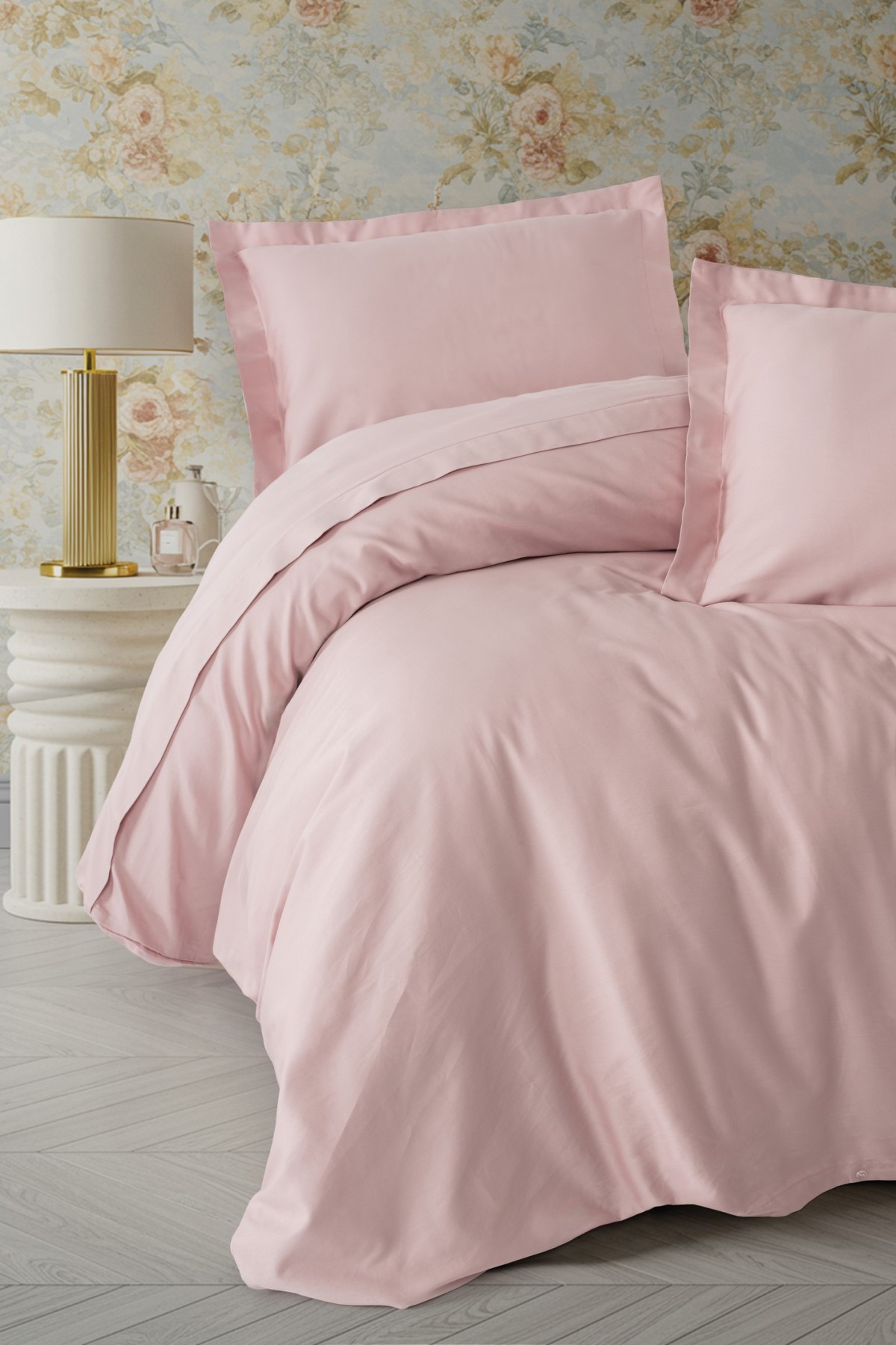 Cotton Box Elegant Saten Tek Kişilik Nevresim Takımı Pudra Cotton Box Elegant Saten Tek Kişilik Nevresim Takımı Pudra