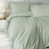 Cotton Box Elegant Stripe Çift Kişilik Nevresim Takımı Saten Adaçayı