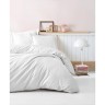 Cotton Box Elegant Stripe Çift Kişilik Nevresim Takımı Saten Beyaz