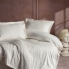 Cotton Box Elegant Stripe Çift Kişilik Nevresim Takımı Saten Ekru Cotton Box Elegant Stripe Çift Kişilik Nevresim Takımı Saten Ekru