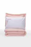 Cotton Box Elite Saten Çift Kişilik Nevresim Takımı Melinda Pembe görseli 2