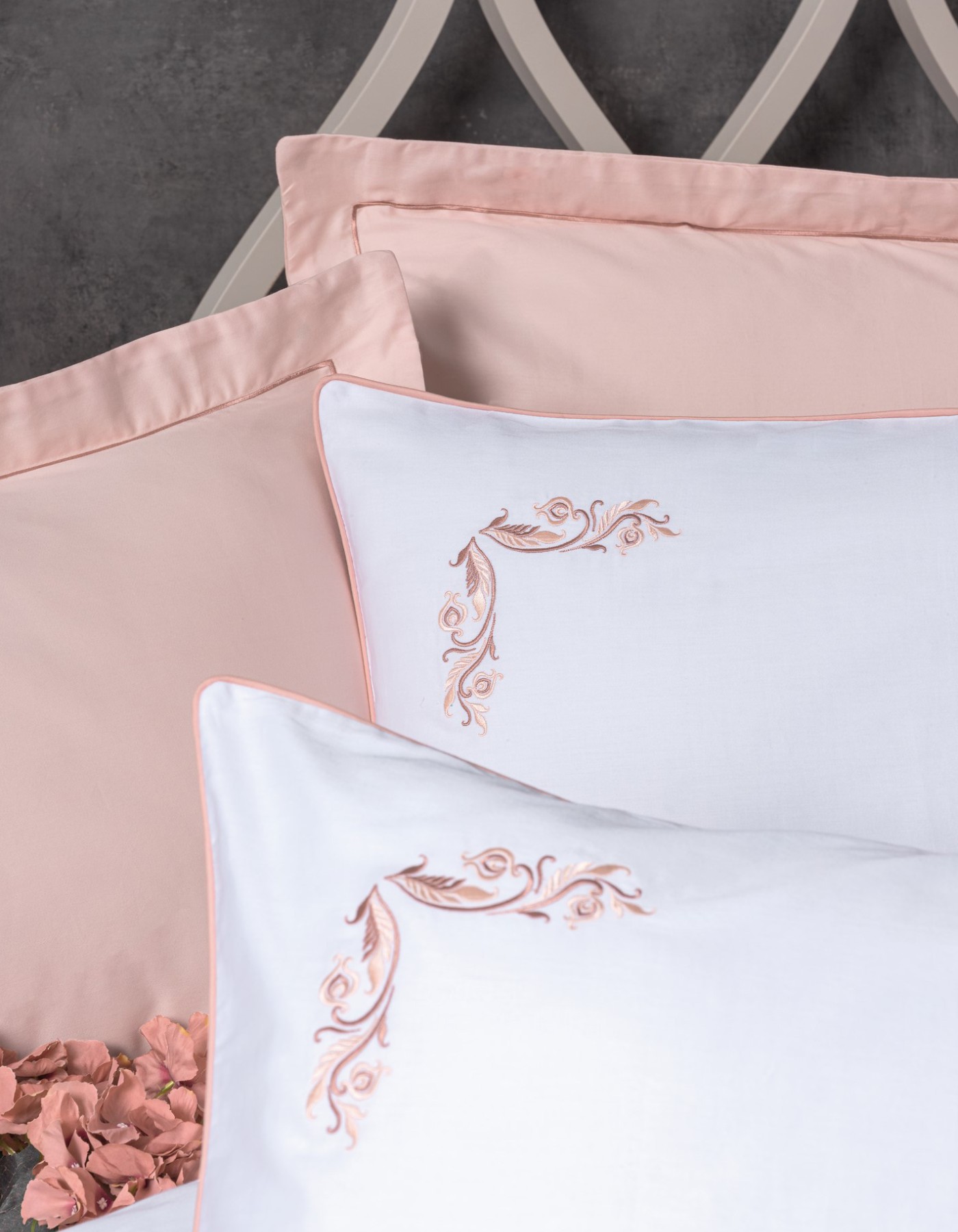 Cotton Box Elite Saten Çift Kişilik Nevresim Takımı Melinda Pembe Cotton Box Elite Saten Çift Kişilik Nevresim Takımı Melinda Pembe