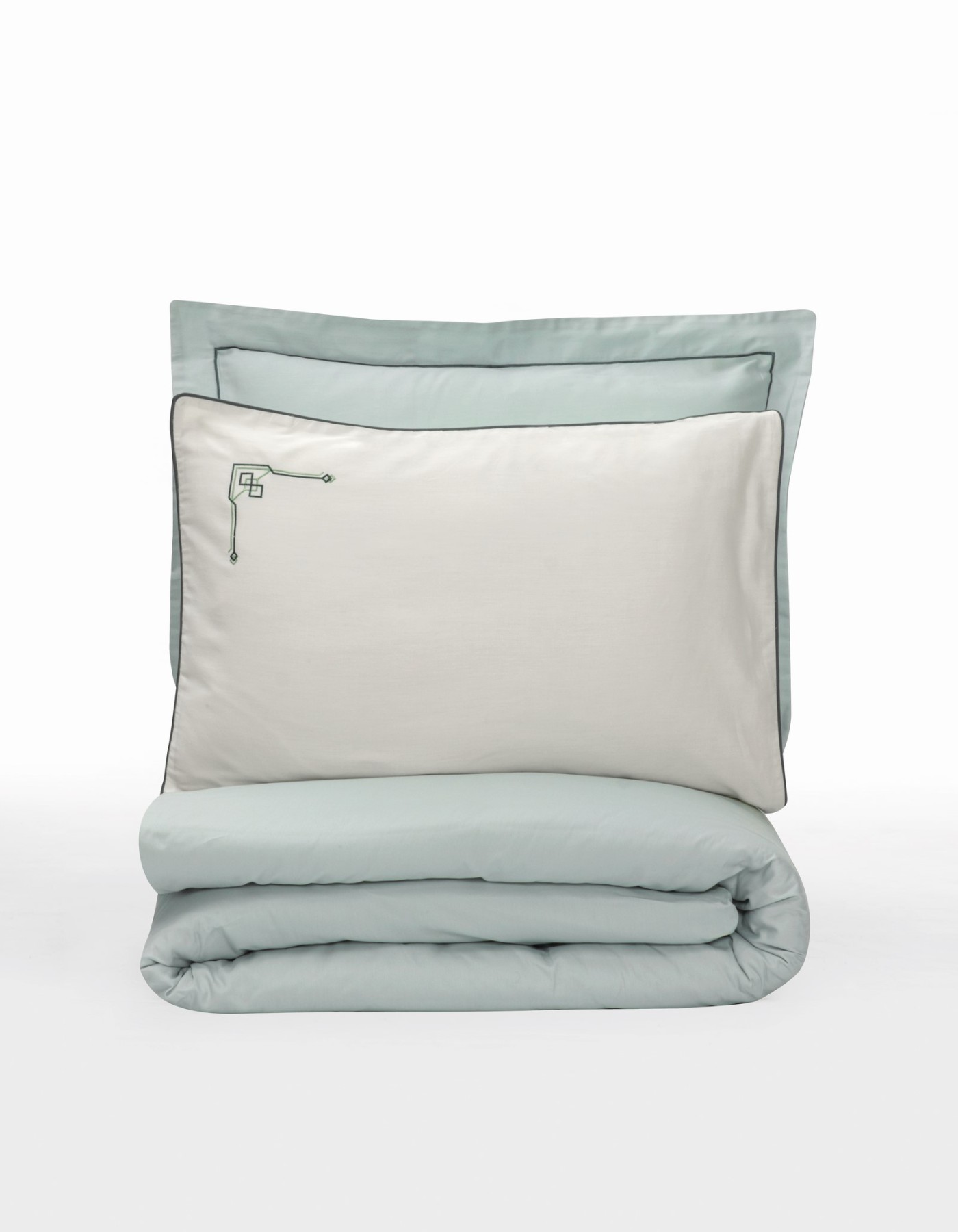 Cotton Box Elite Saten Çift Kişilik Nevresim Takımı Vanko Mint Cotton Box Elite Saten Çift Kişilik Nevresim Takımı Vanko Mint