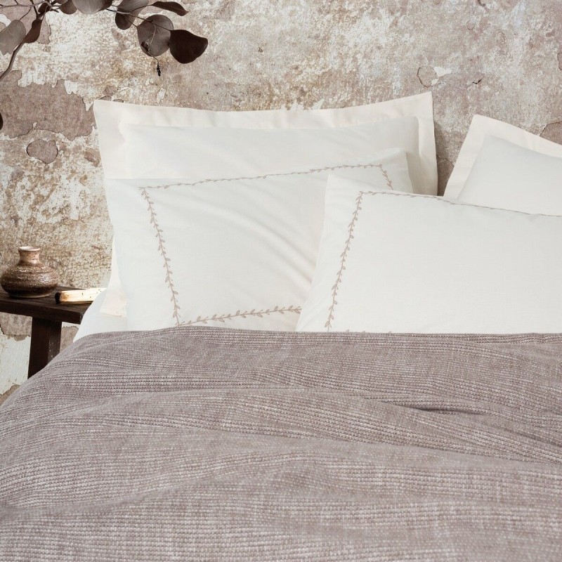 Cotton Box Embrova Çift Kişilik Pike Takımı Şönil Loom Bej