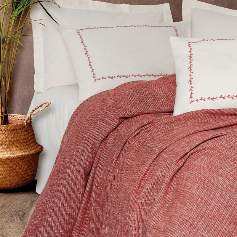 Cotton Box Embrova Çift Kişilik Pike Takımı Şönil Loom Bordo