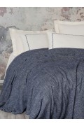Cotton Box Embrova Çift Kişilik Pike Takımı Şönil Loom Lacivert görseli 2