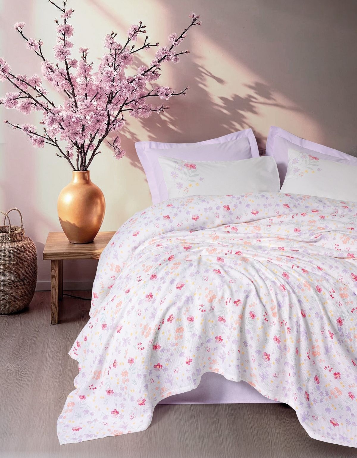 Cotton Box Estiva Çift Kişilik Pike Takımı Winsome Lila