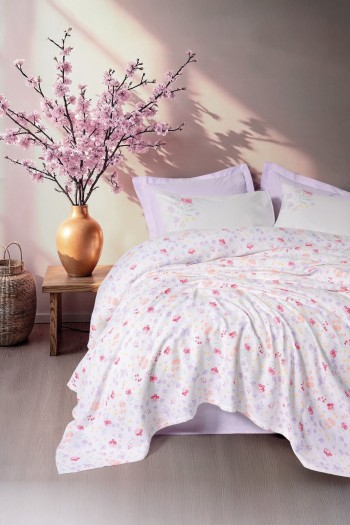 Cotton Box Estiva Çift Kişilik Pike Takımı Winsome Lila