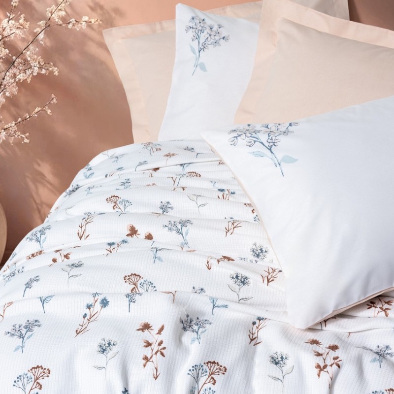 Cotton Box Estiva Tek Kişilik Pike Takımı Briar Somon