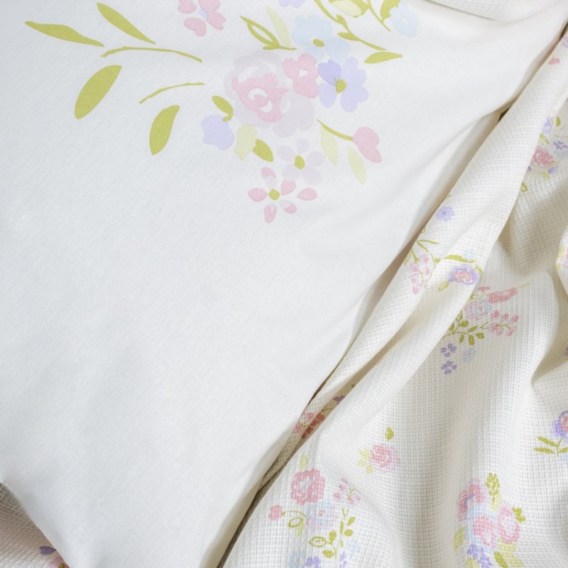 Cotton Box Estiva Tek Kişilik Pike Takımı Petal Pembe