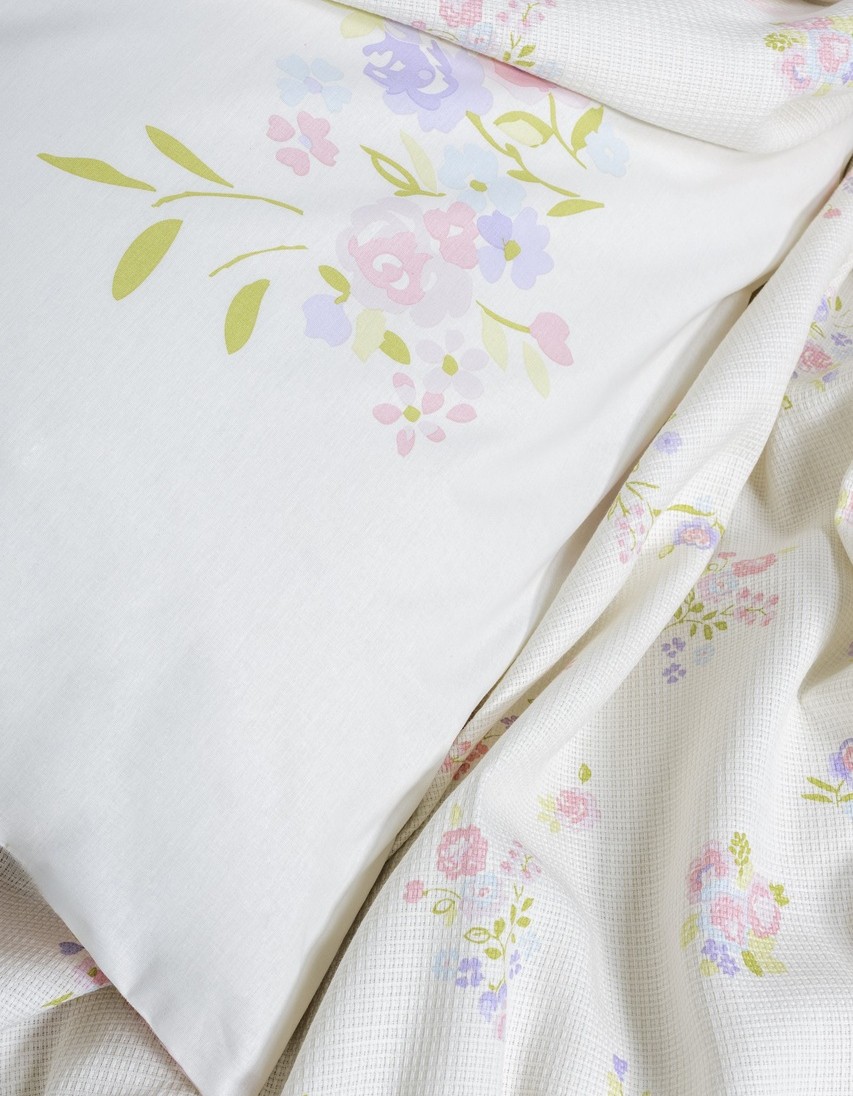 Cotton Box Estiva Tek Kişilik Pike Takımı Petal Pembe