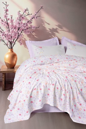 Cotton Box Estiva Tek Kişilik Pike Takımı Winsome Lila