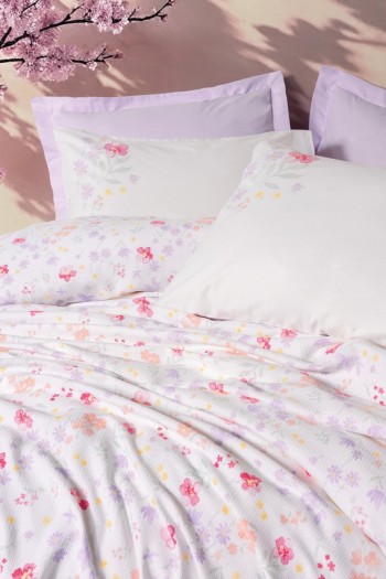 Cotton Box Estiva Tek Kişilik Pike Takımı Winsome Lila Cotton Box Estiva Tek Kişilik Pike Takımı Winsome Lila