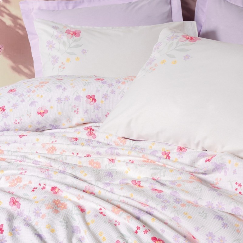 Cotton Box Estiva Tek Kişilik Pike Takımı Winsome Lila