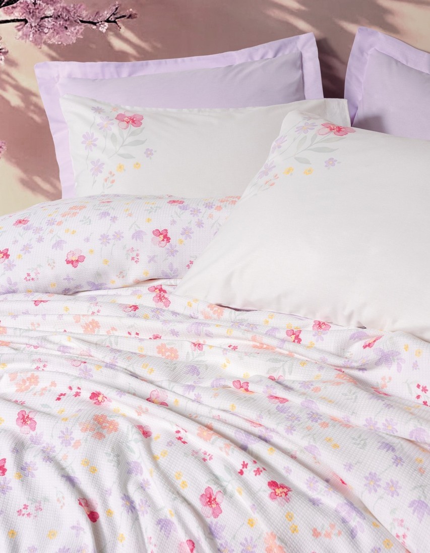 Cotton Box Estiva Tek Kişilik Pike Takımı Winsome Lila