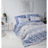 Cotton Box Ethnic Ranforce Çift Kişilik Nevresim Takimi Cleo Mavi