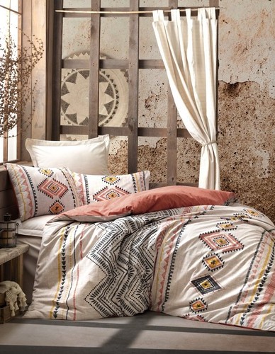 Cotton Box Ethnic Ranforce Çift Kişilik Nevresim Takimi Felix Kiremit Cotton Box Ethnic Ranforce Çift Kişilik Nevresim Takimi Felix Kiremit
