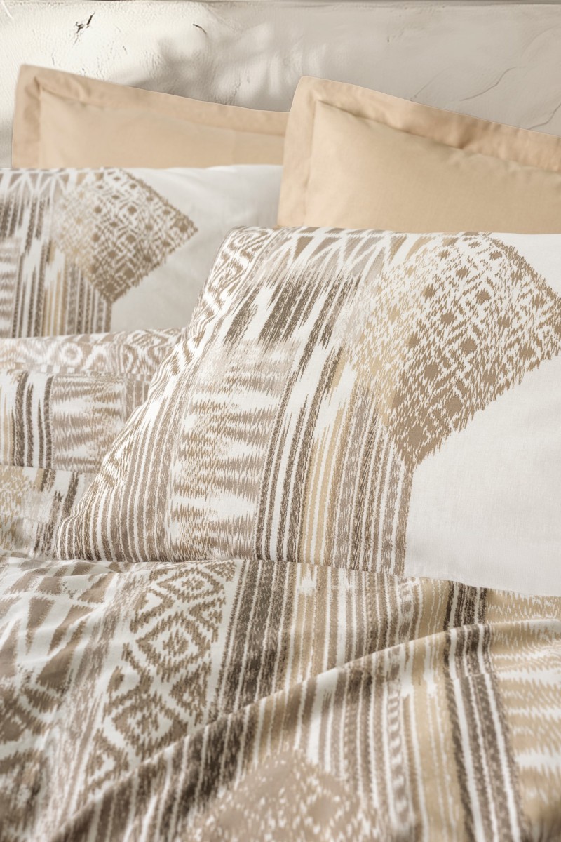 Cotton Box Ethnic Ranforce Çift Kişilik Nevresim Takimi Amara Karamel detay görseli