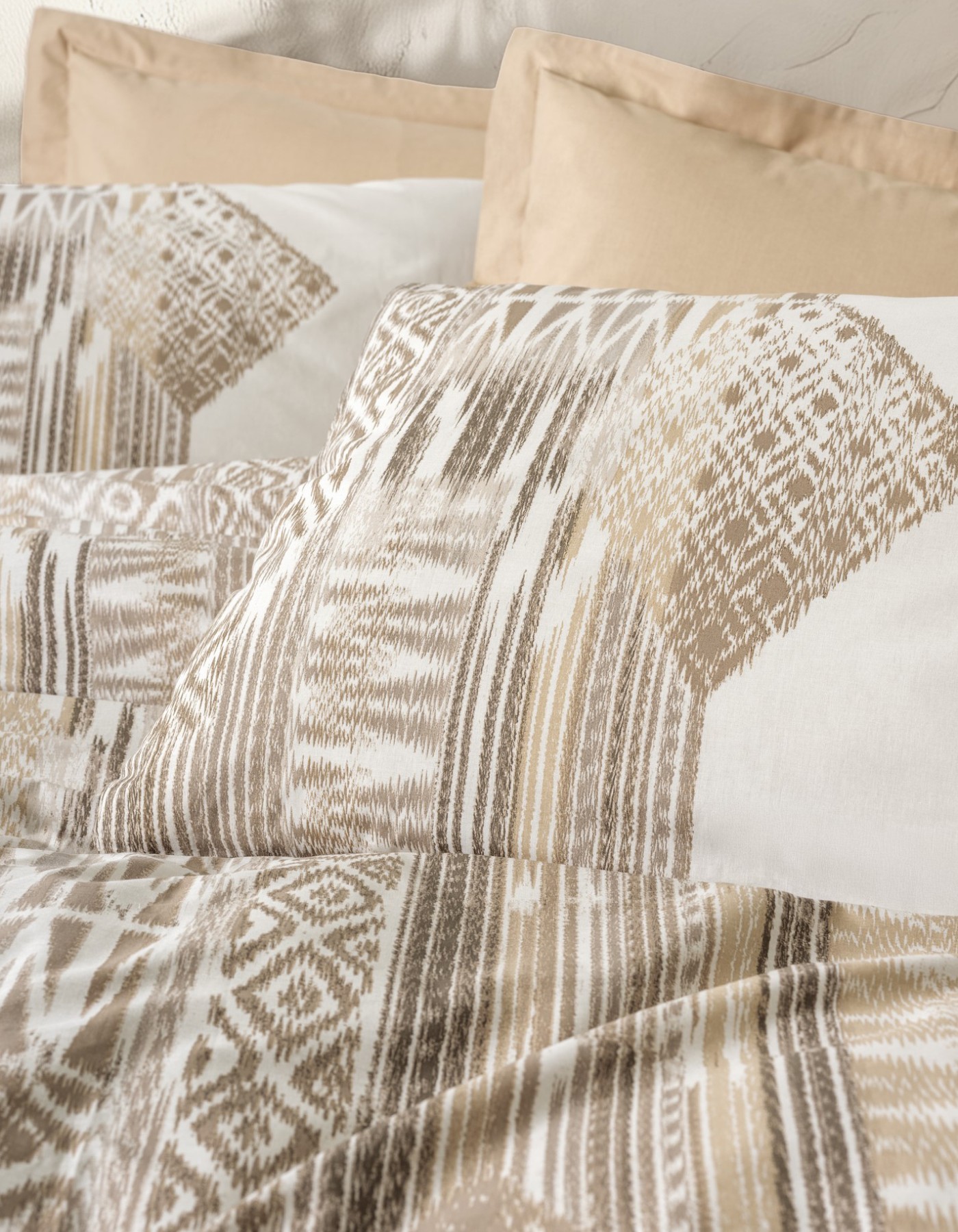 Cotton Box Ethnic Ranforce Tek Kişilik Nevresim Takimi Amara Karamel