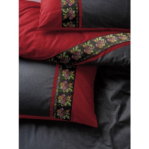 Cotton Box Folk Ark Çift Kişilik Nevresim Takımı Lienzo Antrasit Cotton Box Folk Ark Çift Kişilik Nevresim Takımı Lienzo Antrasit