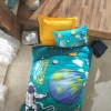 Cotton Box Genç Odası Tek Kişilik Lastikli Çarşaflı Nevresim Takımı Astronaut