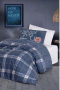 Cotton Box Genç Odası Tek Kişilik Lastikli Çarşaflı Nevresim Takımı Given Gri