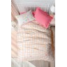 Cotton Box Genç Odası Tek Kişilik Lastikli Çarşaflı Nevresim Takımı Jours Pembe