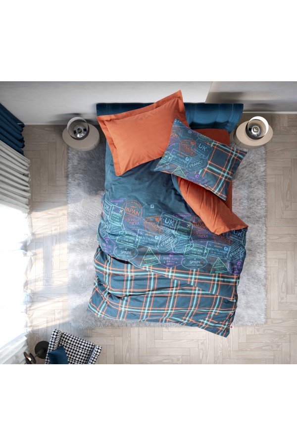 Cotton Box Genç Odası Tek Kişilik Nevresim Takımı Pleds Tarçın