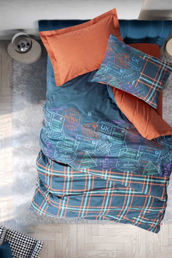 Cotton Box Genç Odası Tek Kişilik Nevresim Takımı Pleds Tarçın