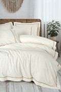 Cotton Box inborn Banded Çift Kişilik Nevresim Takımı Kahve