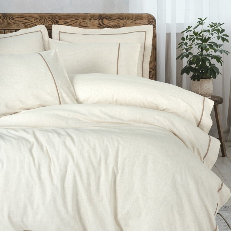 Cotton Box inborn Banded Çift Kişilik Nevresim Takımı Kahve Cotton Box inborn Banded Çift Kişilik Nevresim Takımı Kahve