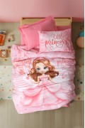 Cotton Box Junior Tek Kişilik Lastikli Çarşaflı Nevresim Takımı Gimbiya Pembe
