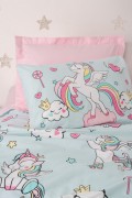 Cotton Box Junior Tek Kişilik Lastikli Çarşaflı Nevresim Takımı Twinka Pembe görseli 2