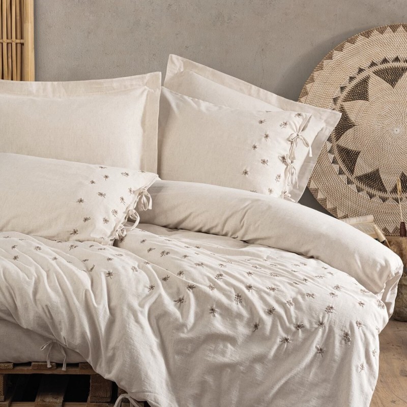 Cotton Box Keten Çift Kişilik Nevresim Takımı Arie Cotton Box Keten Çift Kişilik Nevresim Takımı Arie