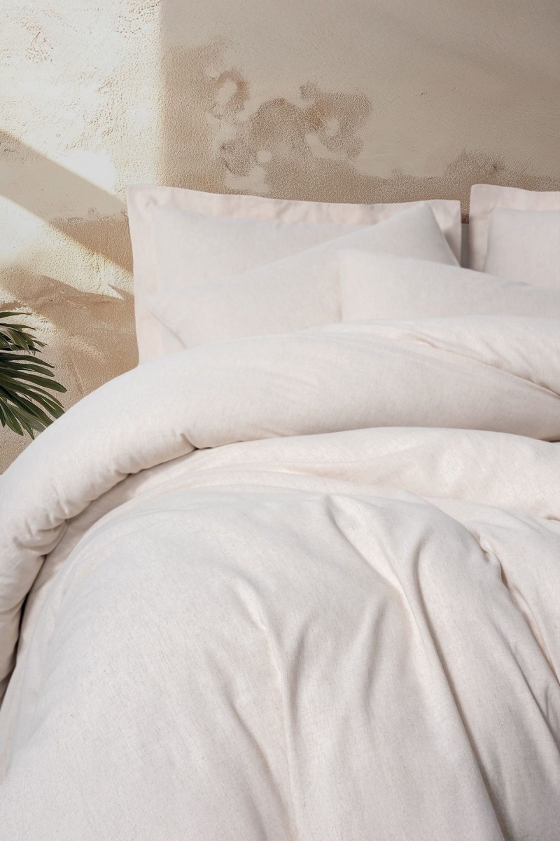 Cotton Box Keten Çift Kişilik Nevresim Takımı Basic