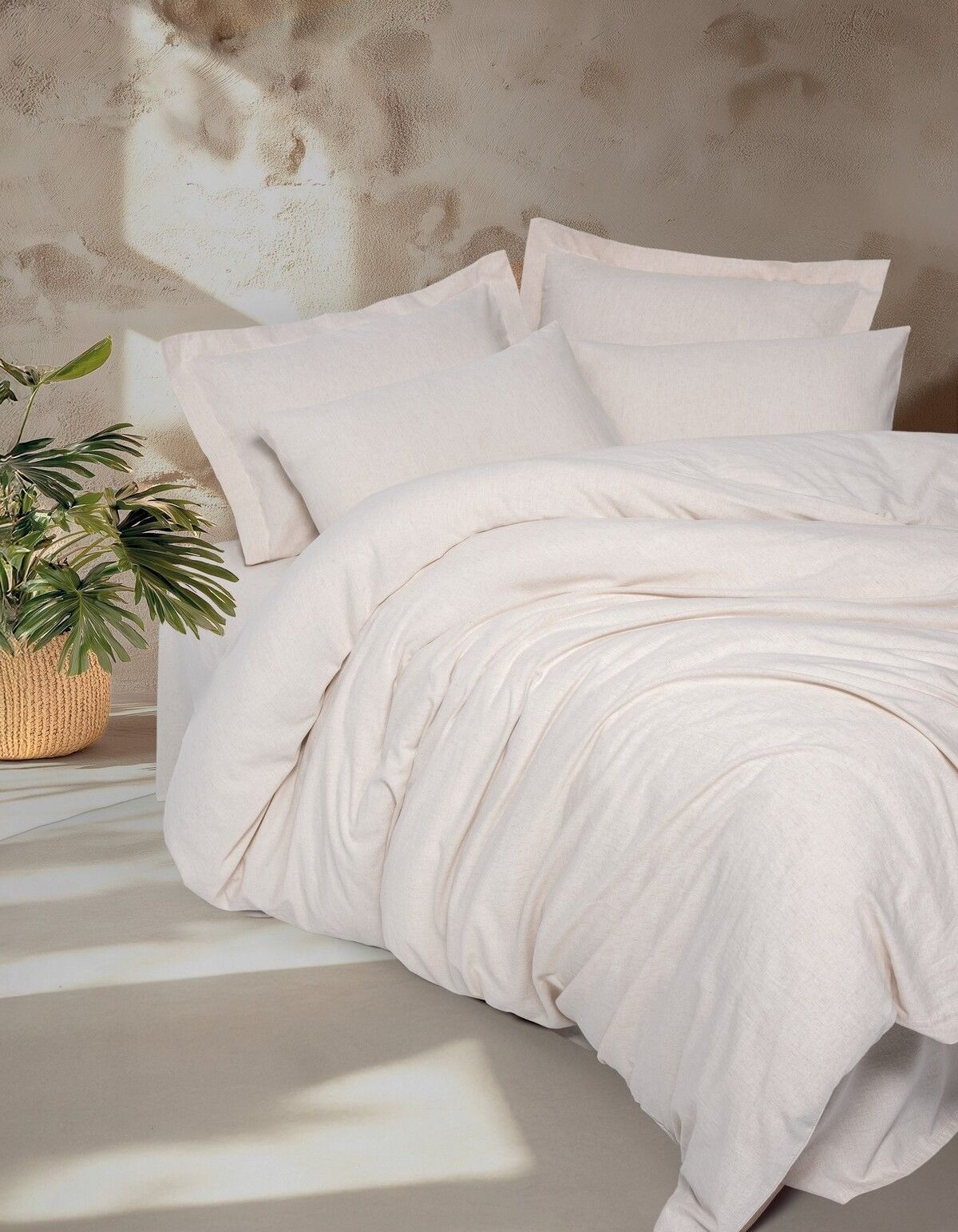 Cotton Box Keten Çift Kişilik Nevresim Takımı Basic Cotton Box Keten Çift Kişilik Nevresim Takımı Basic