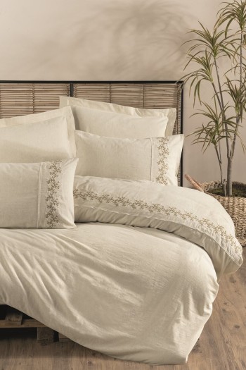 Cotton Box Keten Çift Kişilik Nevresim Takımı Darian