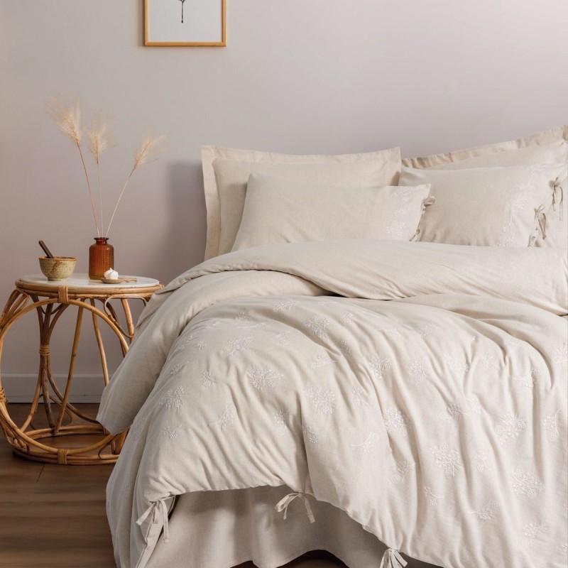 Cotton Box Keten Çift Kişilik Nevresim Takımı Esmira Cotton Box Keten Çift Kişilik Nevresim Takımı Esmira