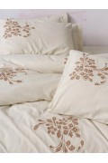 Cotton Box Keten Çift Kişilik Nevresim Takımı Kaneli görseli 2