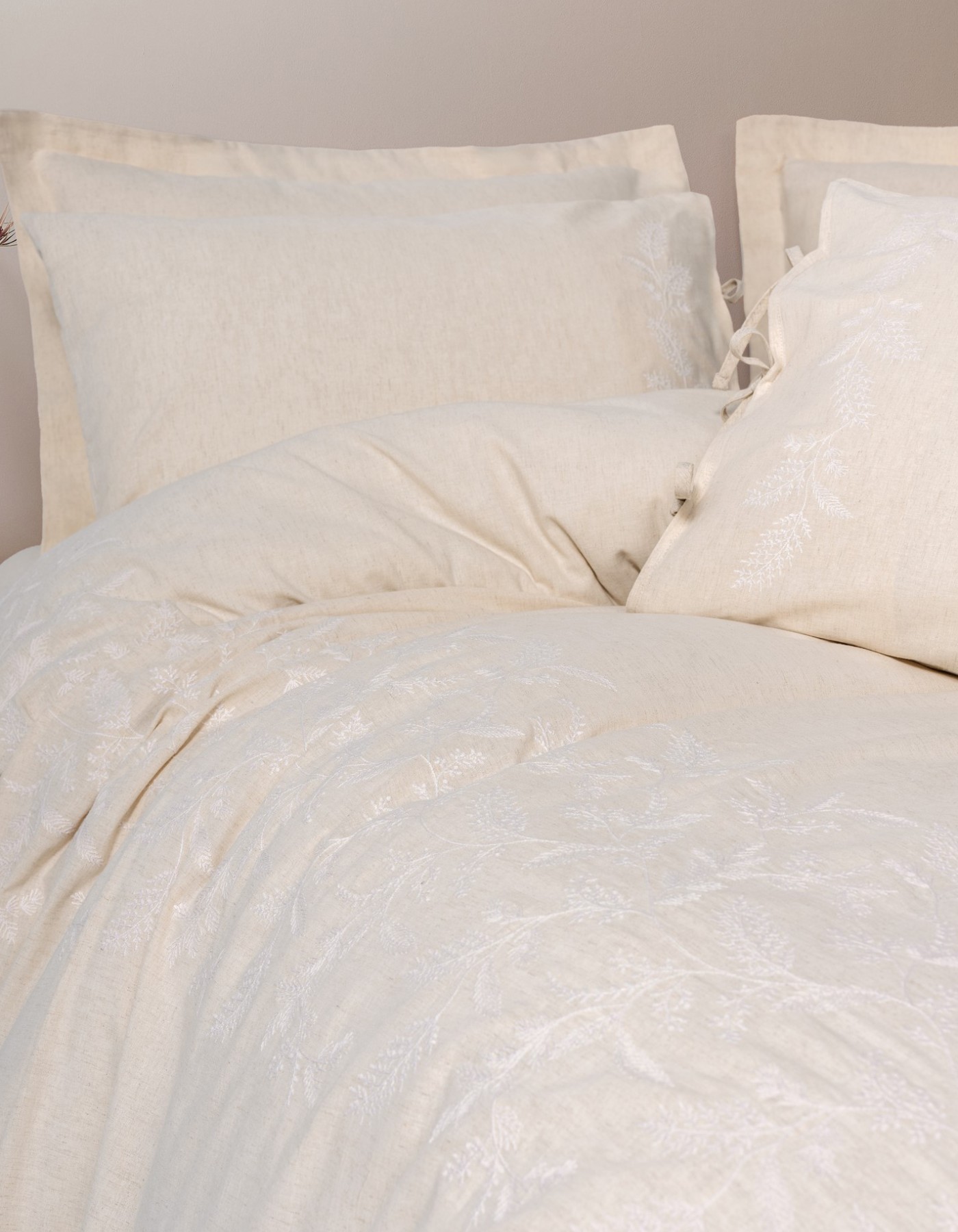 Cotton Box Keten Çift Kişilik Nevresim Takımı Kivora Cotton Box Keten Çift Kişilik Nevresim Takımı Kivora
