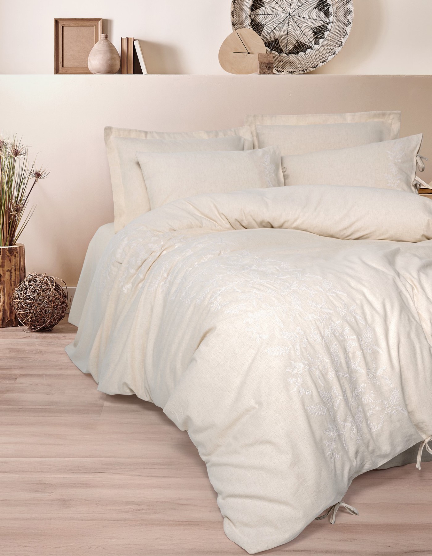 Cotton Box Keten Çift Kişilik Nevresim Takımı Kivora Cotton Box Keten Çift Kişilik Nevresim Takımı Kivora